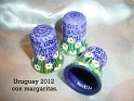 Uruguay 2012 Flowers Porcelain. No son de porcelana, son de ceramica sin esmlatar, pintados a mano y barnizados.. Uploaded by Yanibela